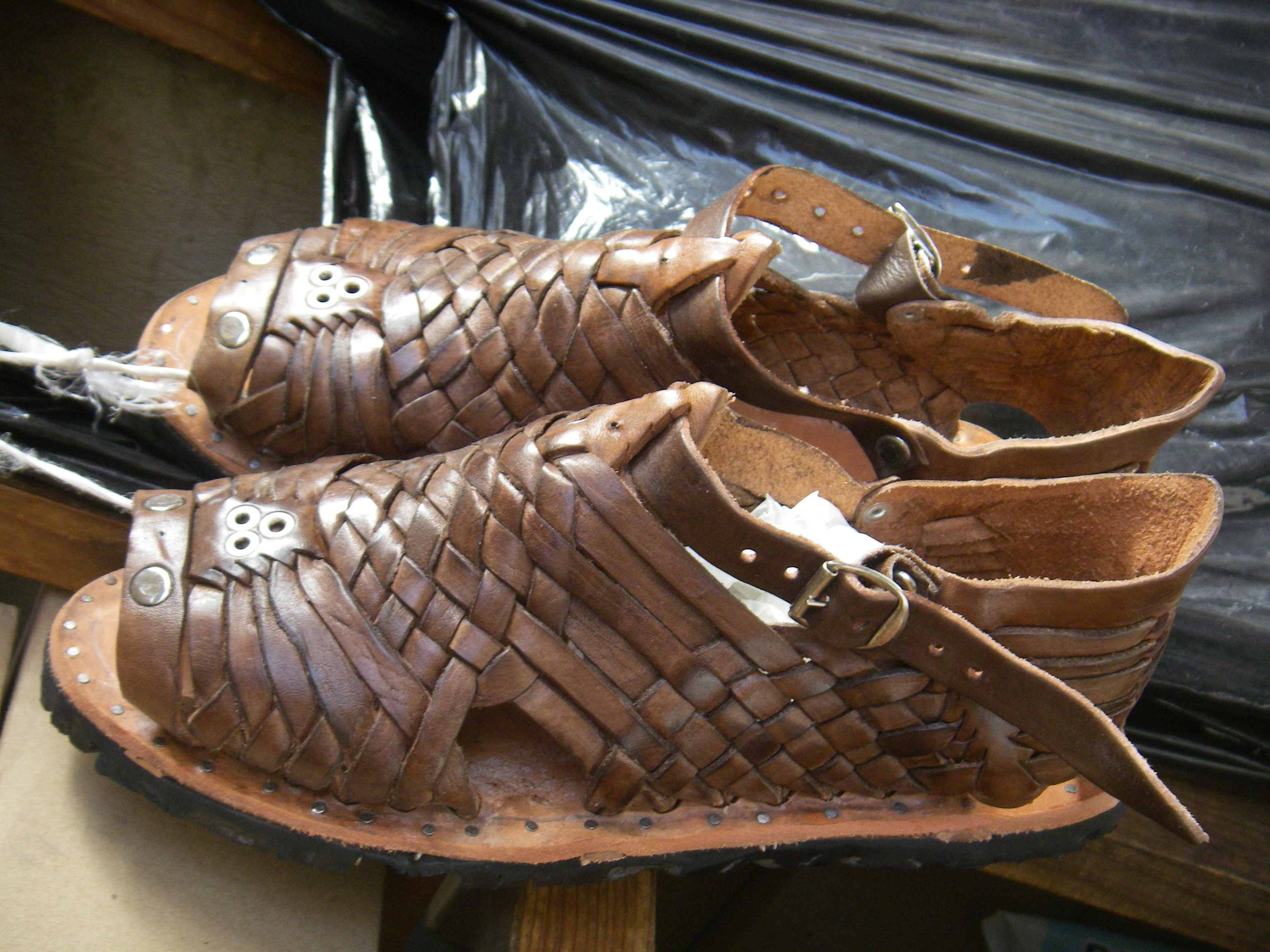 huaraches with tire soles