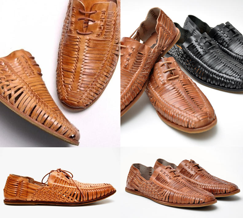 mens huarache sandals leather